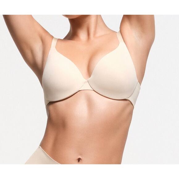 SKIMS NWT Smoothing Intimates Full Coverage Lightly Lined Bra Sand Beige 32DDD - Picture 1 of 9